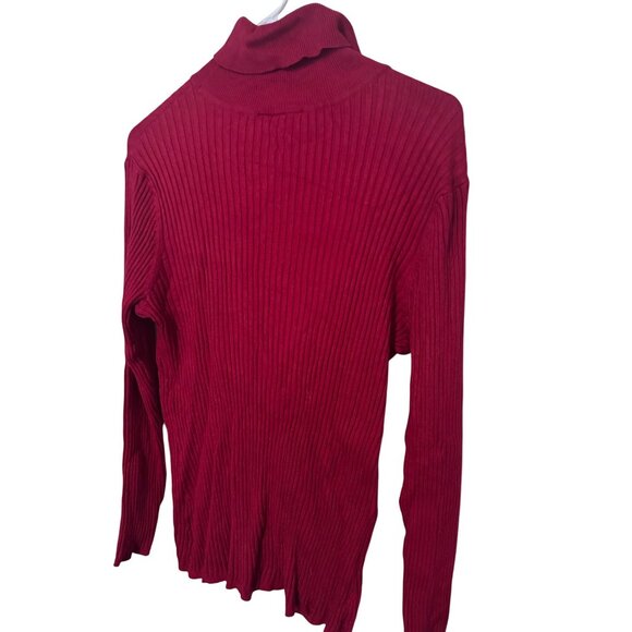 Lane Bryant red turtle neck sweater size 22/24 - Picture 2 of 6